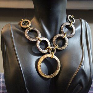 Coconut Shell Circle Necklace